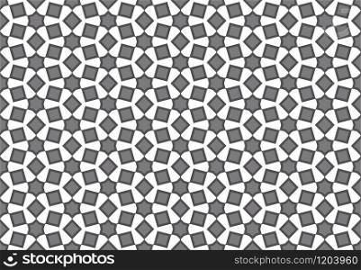 Seamless geometric pattern design illustration. Background texture. In grey and white colors.