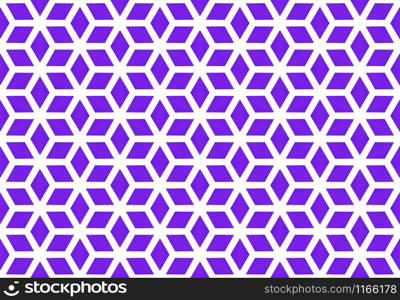 Seamless geometric pattern design illustration. Background texture. In purple and white colors.
