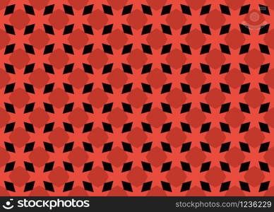 Seamless geometric pattern design illustration. Background texture. In red and black colors.