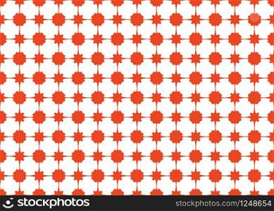 Seamless geometric pattern design illustration. Background texture. In red and white colors.