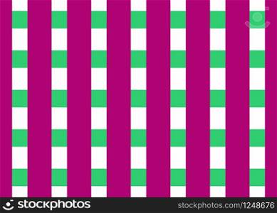 Seamless geometric pattern design illustration. Background texture. In violet, green and white colors.