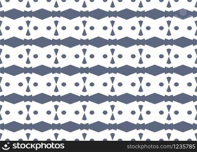 Seamless geometric pattern design illustration. Background texture. In white and blue colors.
