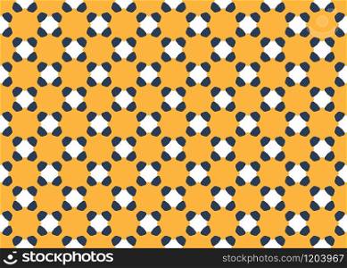 Seamless geometric pattern design illustration. Background texture. In yellow, blue and white colors.