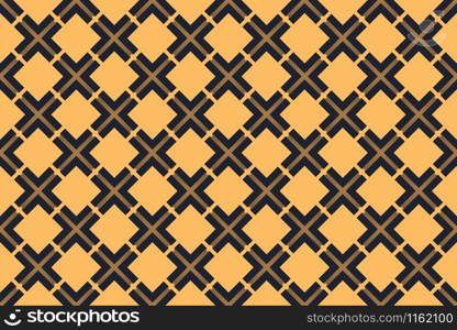 Seamless geometric pattern design illustration. Background texture. In yellow, brown and black colors.