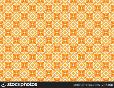 Seamless geometric pattern design illustration. Background texture. In yellow, orange and white colors.