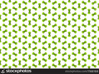 Seamless geometric pattern design illustration. Background texture. Used gradient in green and white colors.