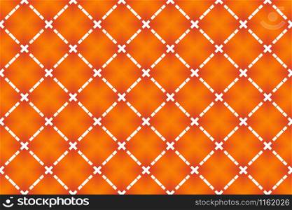 Seamless geometric pattern design illustration. Background texture. Used gradient in orange and white colors.