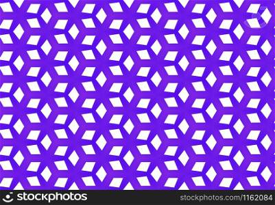 Seamless geometric pattern design illustration. Background texture. Used gradient in purple and white colors.