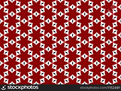 Seamless geometric pattern design illustration. Background texture. Used gradient in red, black and white colors.
