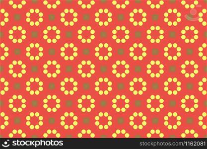 Seamless geometric pattern design illustration. Background texture. Used gradient in red, brown and yellow colors.