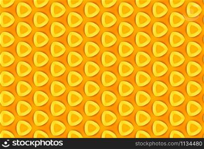 Seamless geometric pattern design illustration. Background texture. Used gradient in yellow and orange colors.