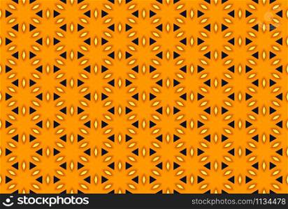 Seamless geometric pattern design illustration. Background texture. Used gradient in yellow, brown and black colors.