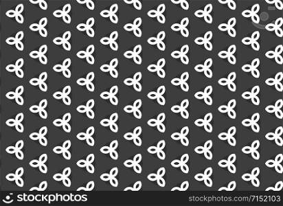 Seamless geometric pattern design illustration. In black and white colors.