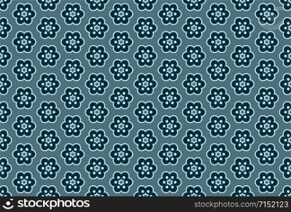 Seamless geometric pattern design illustration. In blue and white colors.