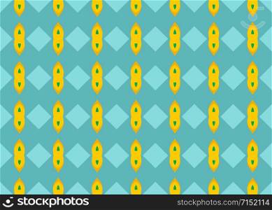 Seamless geometric pattern design illustration. In blue, green and yellow colors.