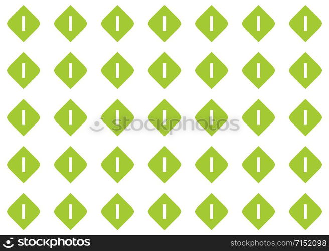 Seamless geometric pattern design illustration. In green and white colors.