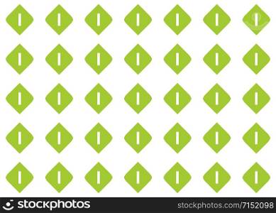 Seamless geometric pattern design illustration. In green and white colors.
