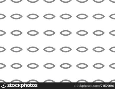 Seamless geometric pattern design illustration. In grey and white colors.
