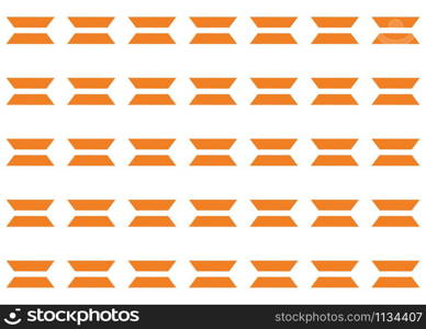 Seamless geometric pattern design illustration. In orange and white colors.