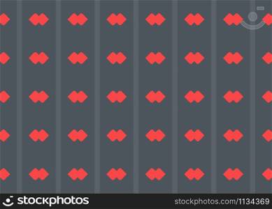 Seamless geometric pattern design illustration. In red and black colors.