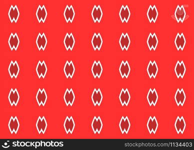 Seamless geometric pattern design illustration. In red and white colors.