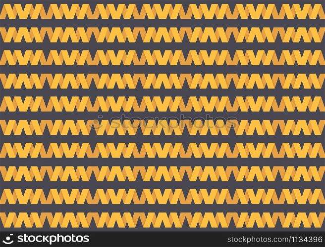 Seamless geometric pattern design illustration. In yellow and black colors.
