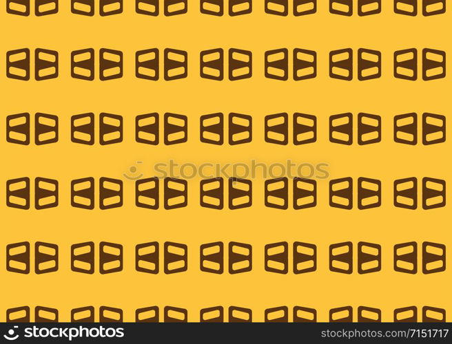 Seamless geometric pattern design illustration. In yellow and brown colors.
