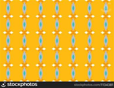 Seamless geometric pattern design illustration. In yellow, brown, blue, grey and white colors.