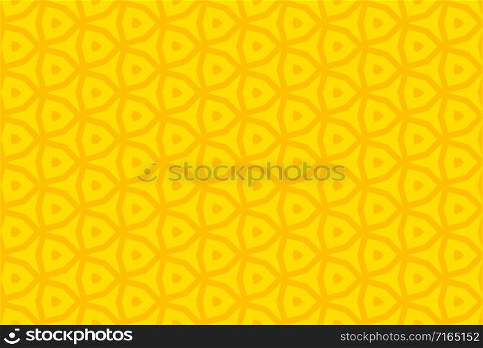 Seamless geometric pattern design illustration. In yellow colors.