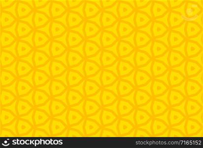 Seamless geometric pattern design illustration. In yellow colors.