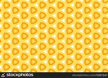 Seamless geometric pattern design illustration. In yellow, orange and white colors.