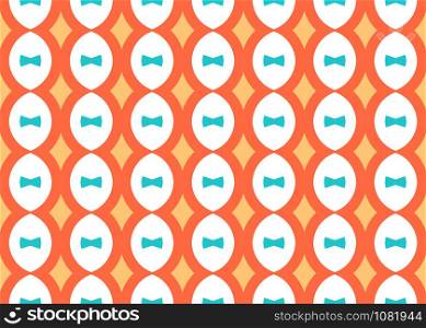 Seamless geometric pattern design illustration. In yellow, orange, blue and white colors.