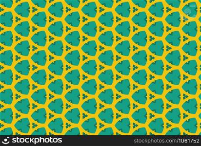 Seamless geometric pattern. In blue and yellow colors.