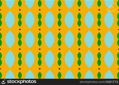 Seamless geometric pattern. In yellow, blue, green and brown colors.