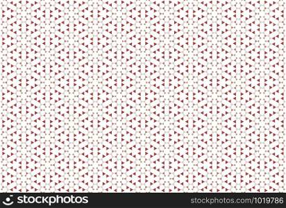 Seamless geometric pattern. Red and brown colors on white background.