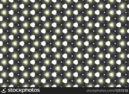 Seamless geometric pattern. Used gradient, in black, green and white colors.