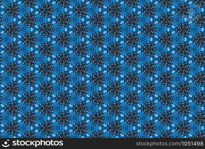 Seamless geometric pattern. Used gradient, in blue and black colors.