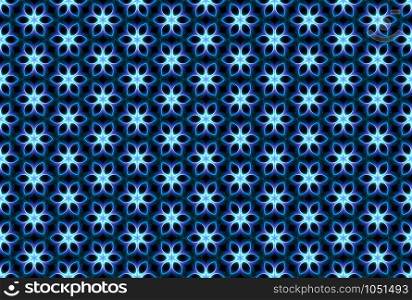 Seamless geometric pattern. Used gradient, in blue and white colors.