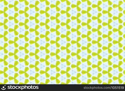 Seamless geometric pattern. Used gradient, in green and light blue colors.