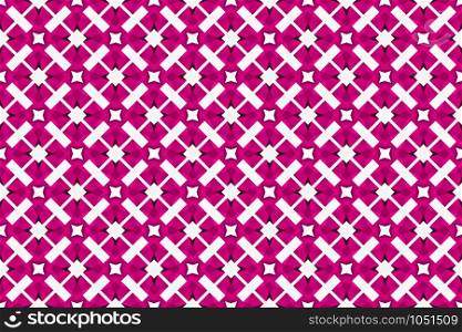 Seamless geometric pattern. Used gradient, in pink colors on white background.
