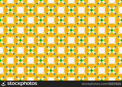 Seamless geometric pattern. Used gradient, in yellow, blue, green and white colors.