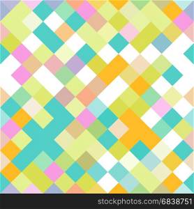 Seamless Geometric Pattern with Colorful Elements Art. Seamless Geometric Pattern