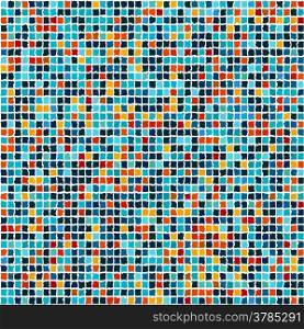 Seamless mosaic background flat colored with rough edges.