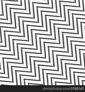 Seamless pattern background with diagonal white zigzag lines with long shadow on dark gray &#xA;&#xA;