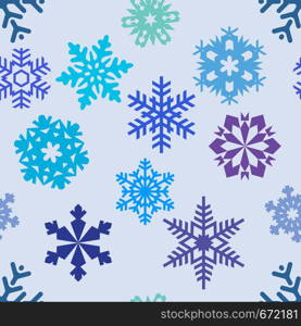 Seamless pattern from snowflakes