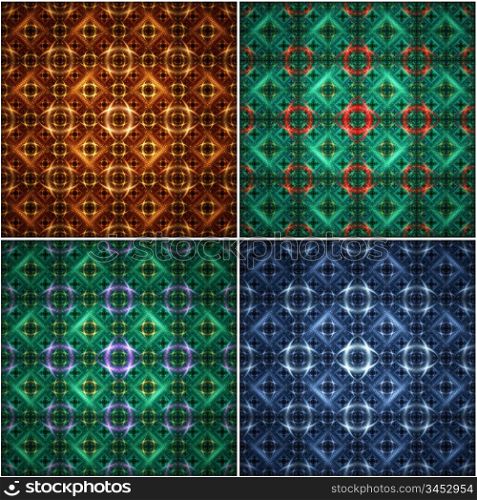 seamless pattern - huge and extremely detailed. makes nice and unique background. 4 different versions.