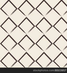 seamless pattern in the form of brown squares on a beige background