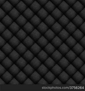 Seamless pattern of black leather texture for background