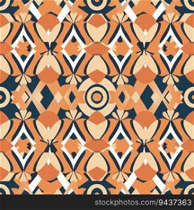 Seamless pattern retro vintage style 90 boho batik pattern tribal ethnic seamless.