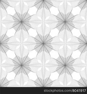 Seamless Pattern. Set of Rosettes Isolated on White Background. Seamless Pattern. Set of Rosettes